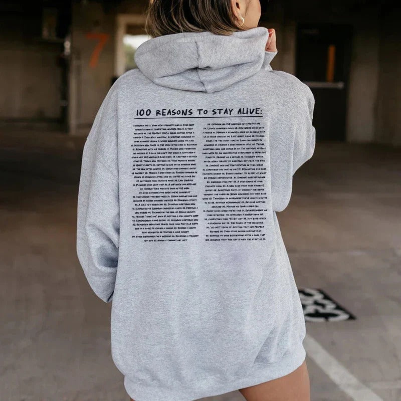 '100 Reasons to Stay Alive' Hoodie