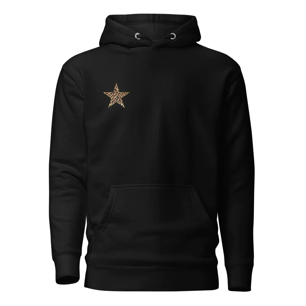 Leopard star hoodie