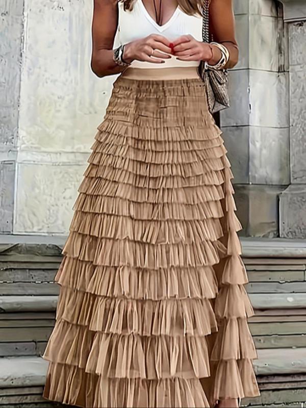 Enchanted Mesh Maxi Skirt