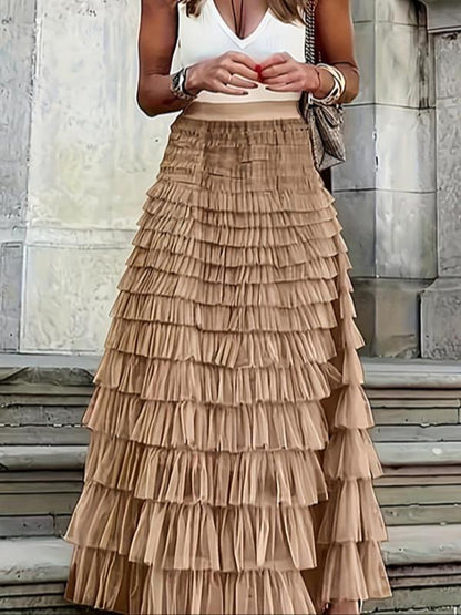 Enchanted Mesh Maxi Skirt